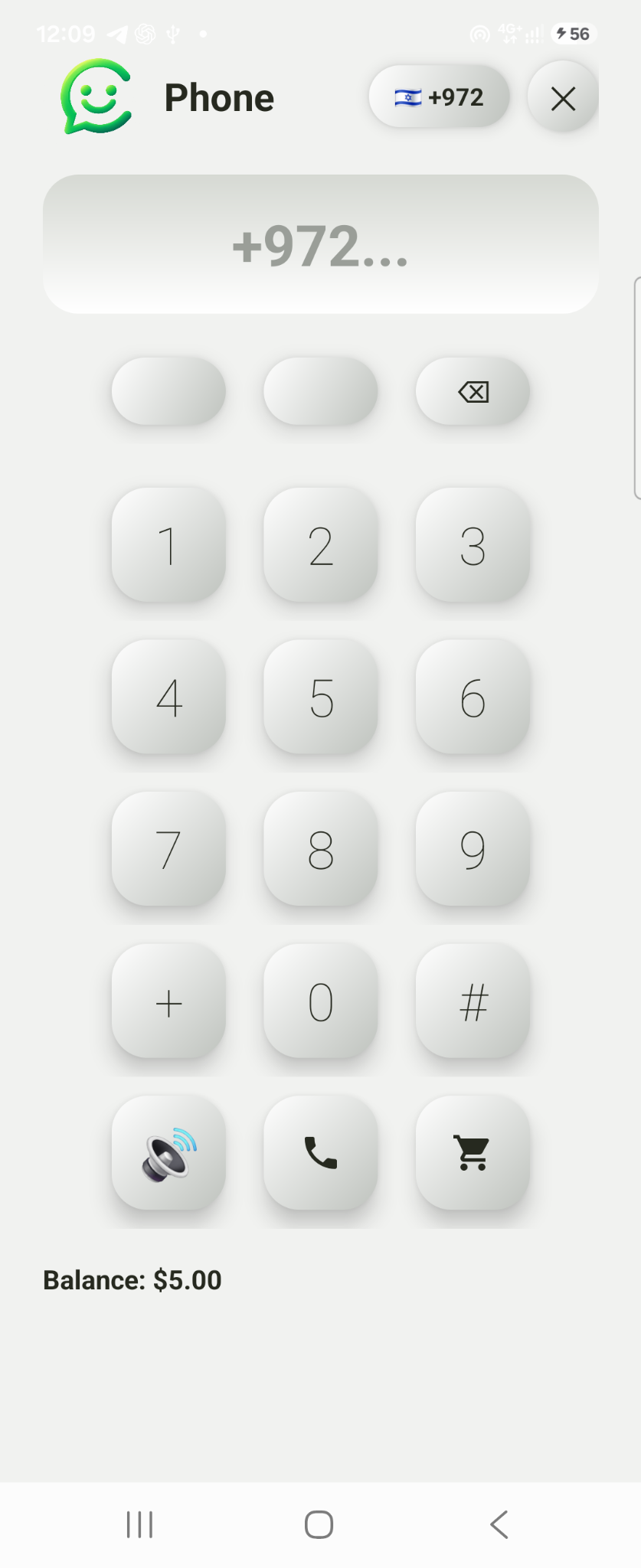 Dialling a telephone number in Connecter