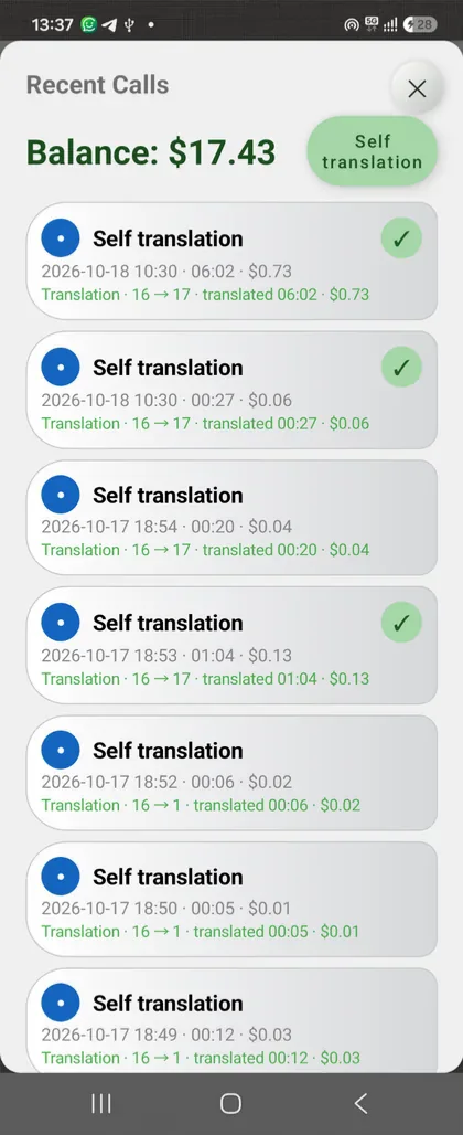 Fig. 10. Find the saved conversation