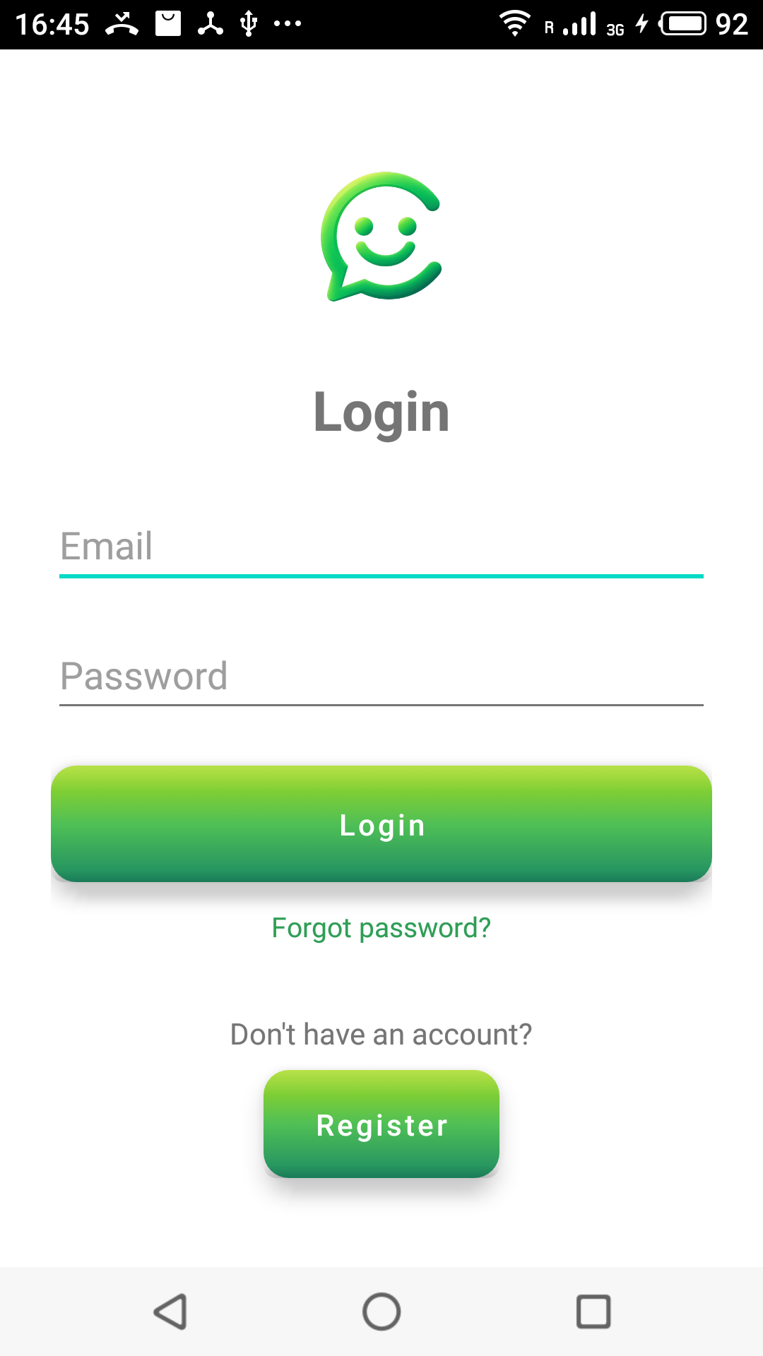 Signing in to the Connecter app