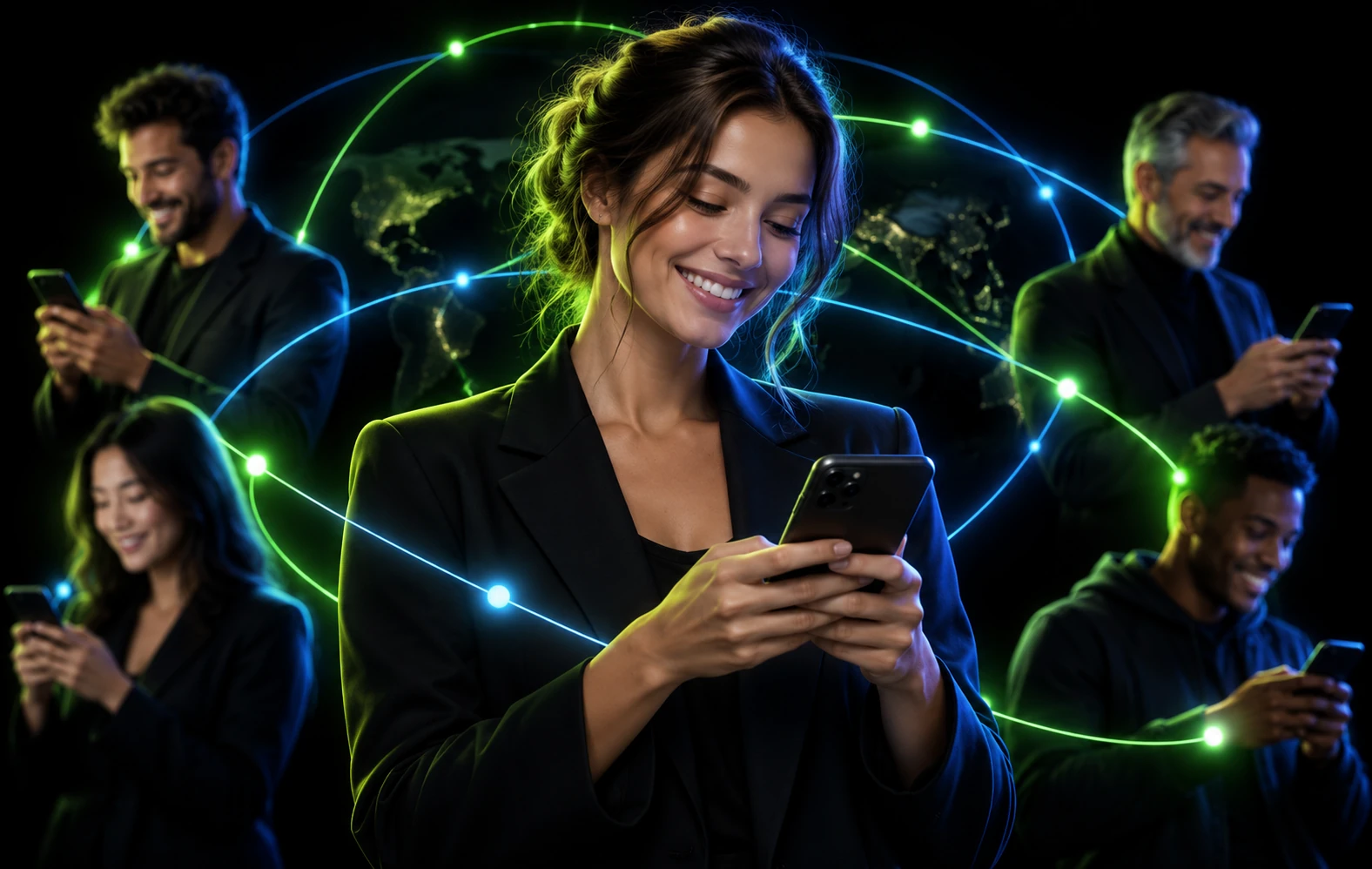 A happy Connecter user enjoying a reliable, protected connection