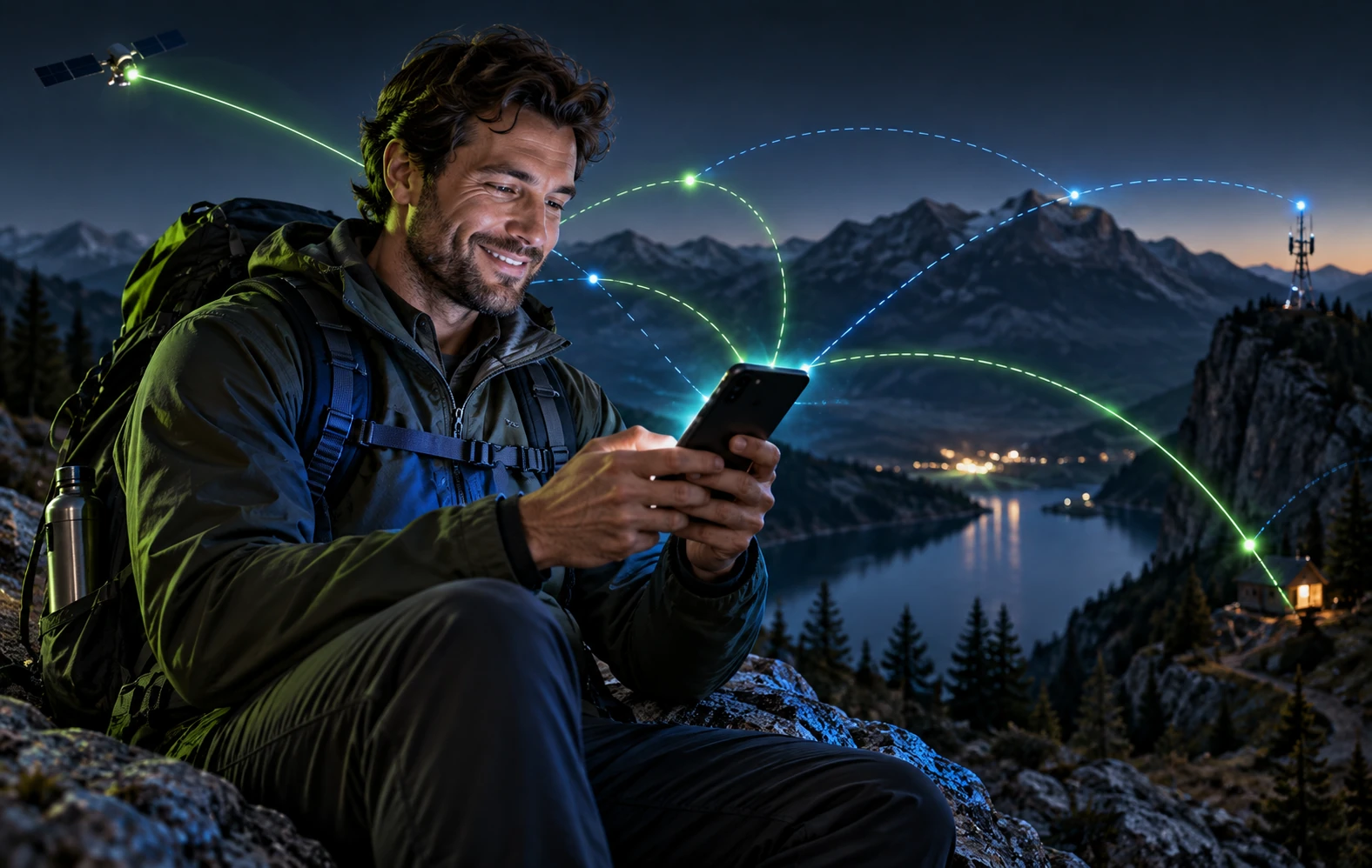 A traveller continuing to use Connecter on an unstable network